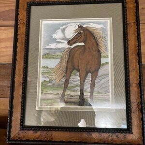 Quality Framed Horse Picture